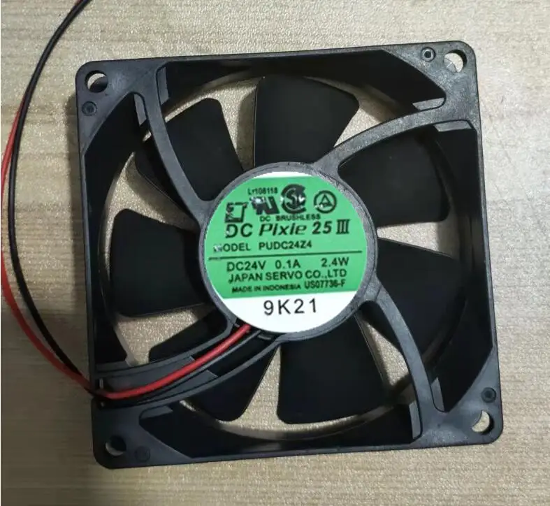 Японский сервопривод PUDC24Z4 DC 24 в 2,4 а Вт 80x80x25 мм 2-проводной Вентилятор охлаждения сервера 
Японский сервопривод PUDC24Z4 DC 24 в 2,4 а Вт 80x80x25 мм 2-проводной Вентилятор охлаждения сервера