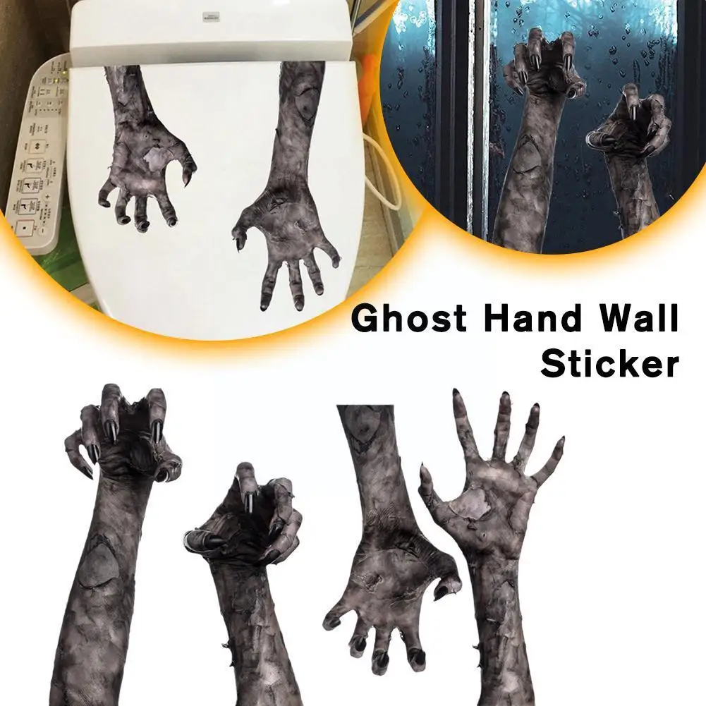 Halloween PVC Ghost Hand Wall Sticker Self-adhesive Horror Home Wallpaper Atmosphere Decor Halloween Removable Decoration L8C6
Halloween PVC Ghost Hand Wall Sticker Self-adhesive Horror Home Wallpaper Atmosphere Decor Halloween Removable Decoration L8C6
