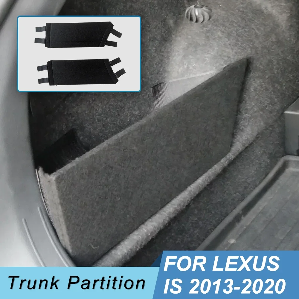 

For Lexus IS XE30 2013-2020 Car Accessories Auto Trunk Side Storage Organizer Board Partitions Plate Tail Box Shield Plank