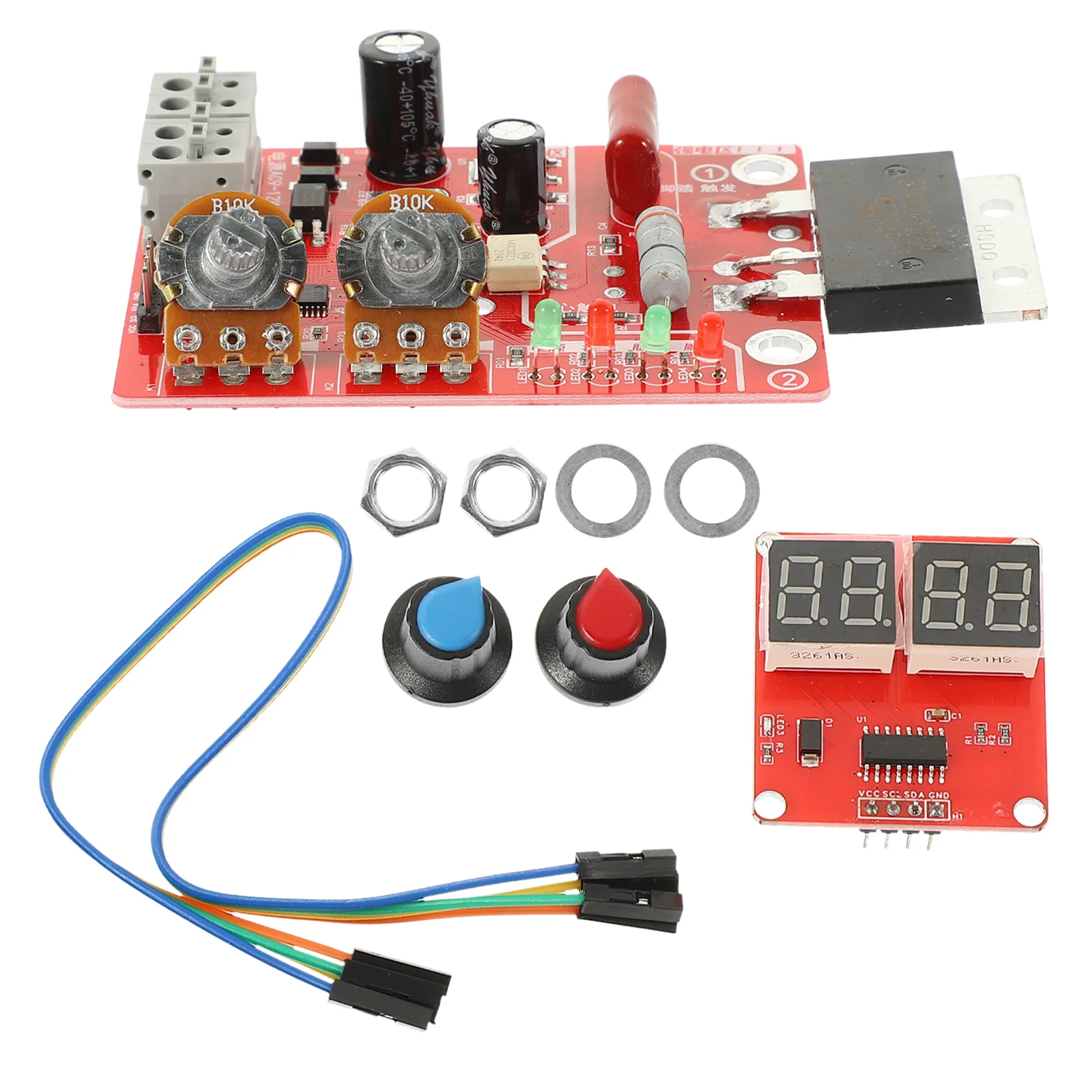 Adjustable Spot Welding Controller Welder Board PCB Circuit DIY Equipment Panel Time Current Machine 40A 100A Digital Display
Adjustable Spot Welding Controller Welder Board PCB Circuit DIY Equipment Panel Time Current Machine 40A 100A Digital Display