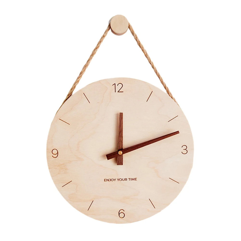28*28*5CM Wooden Hanging Rope Creative Wall Clock Home Living Room Clock Decoration On The Table Or Hung On The Wall
28*28*5CM Wooden Hanging Rope Creative Wall Clock Home Living Room Clock Decoration On The Table Or Hung On The Wall