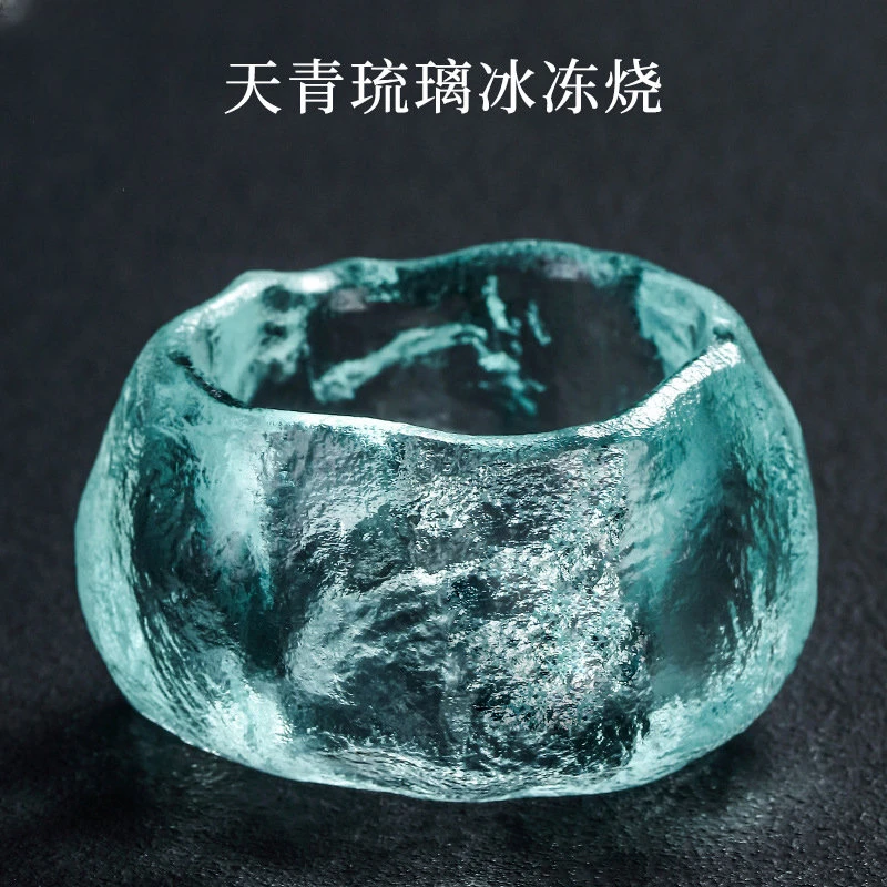 Handmade Sky Blue Glass Tea Cup Frozen Braised Tea Cup Shangshen Cup Japanese Style Exquisite Small Kungfu Tea Set Gifts
Handmade Sky Blue Glass Tea Cup Frozen Braised Tea Cup Shangshen Cup Japanese Style Exquisite Small Kungfu Tea Set Gifts