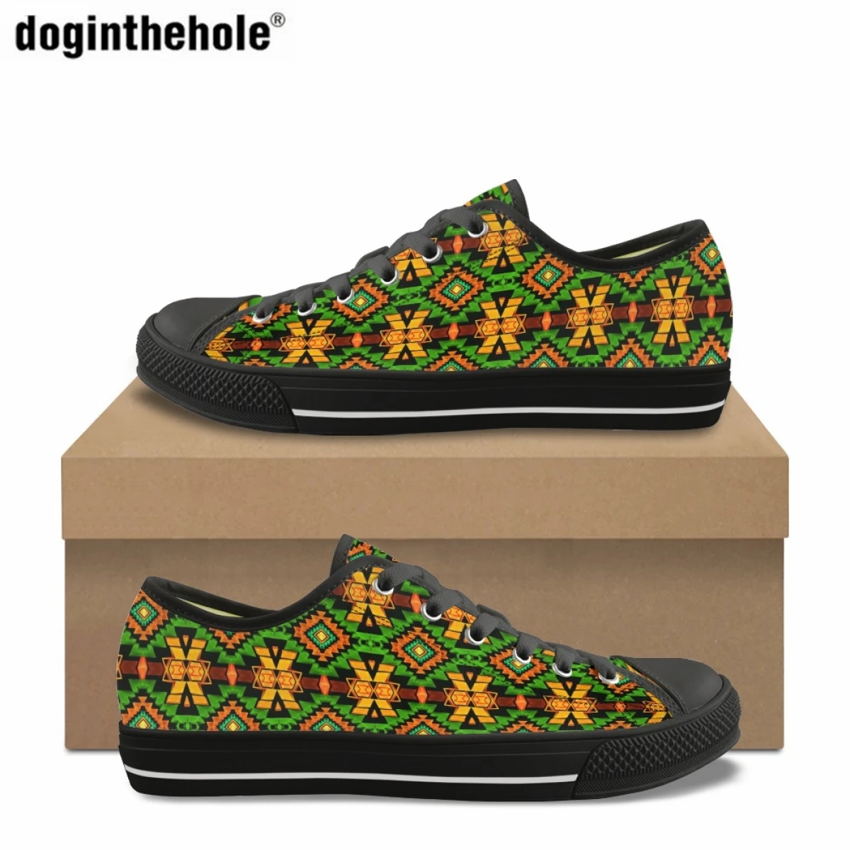Doginthehole Summer Casual Shoes for Women Outdoor Flat Sneakers Ancient African Tribal Totem Print Classic Low Top Canvas Shoes
Doginthehole Summer Casual Shoes for Women Outdoor Flat Sneakers Ancient African Tribal Totem Print Classic Low Top Canvas Shoes