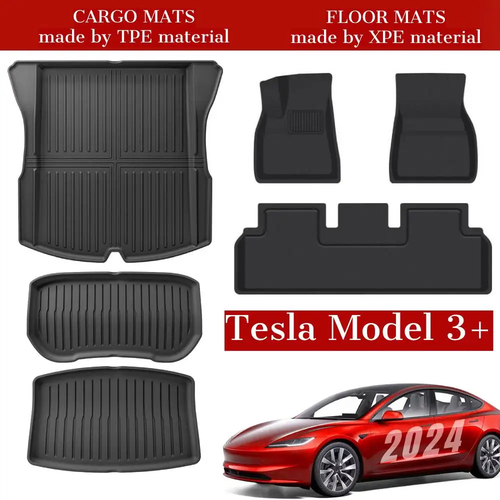 2024 New For Tesla Model 3 Highland Floor Mats All Weather Front Rear Cargo Liner Mat, Waterproof Anti-Slip Mats Accessories
2024 New For Tesla Model 3 Highland Floor Mats All Weather Front Rear Cargo Liner Mat, Waterproof Anti-Slip Mats Accessories