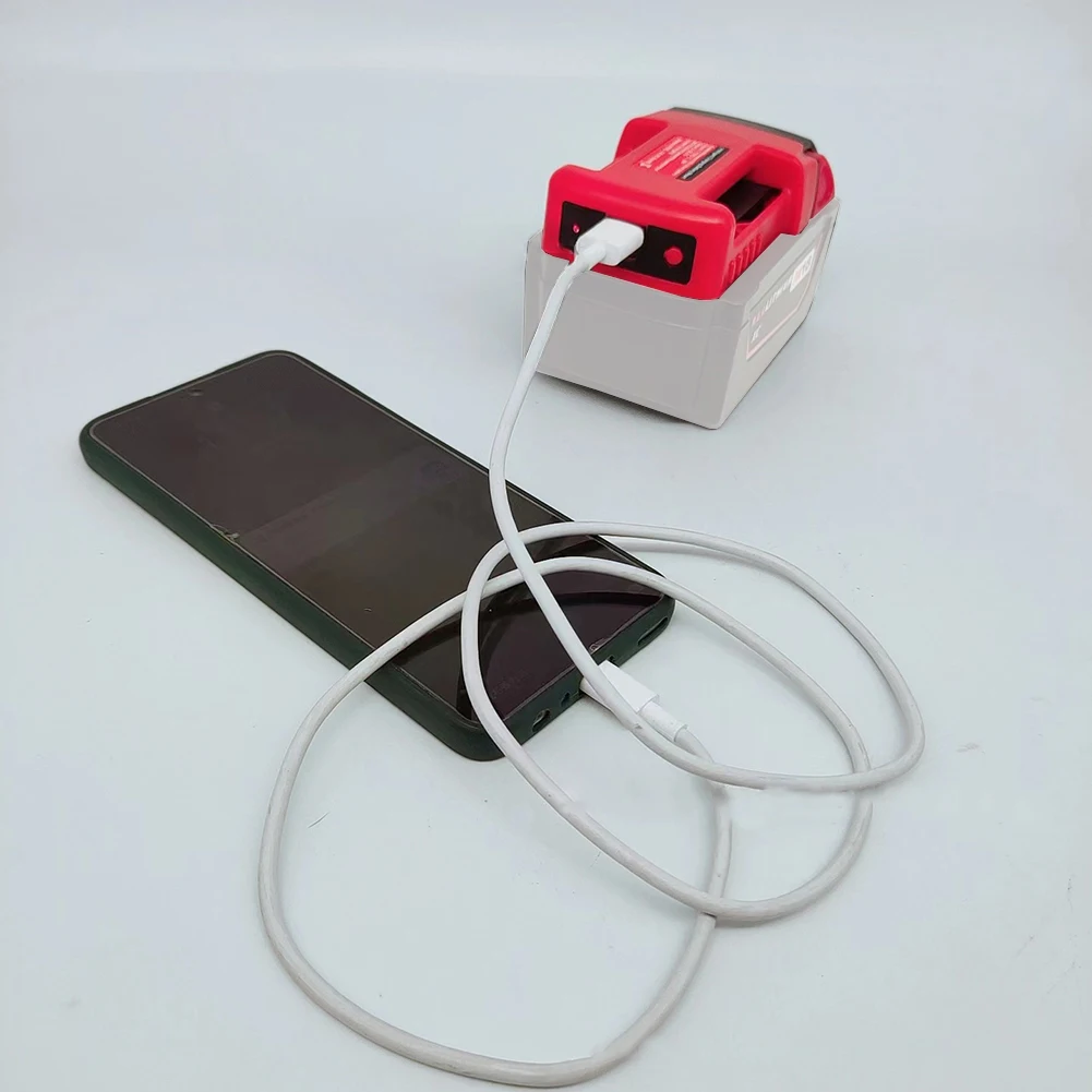 1pc USB Charger Adapter Type C And USB/QC30 Output Red For Milwaukee 18V Battery TypeC USB Power Tool Accessories
1pc USB Charger Adapter Type C And USB/QC30 Output Red For Milwaukee 18V Battery TypeC USB Power Tool Accessories