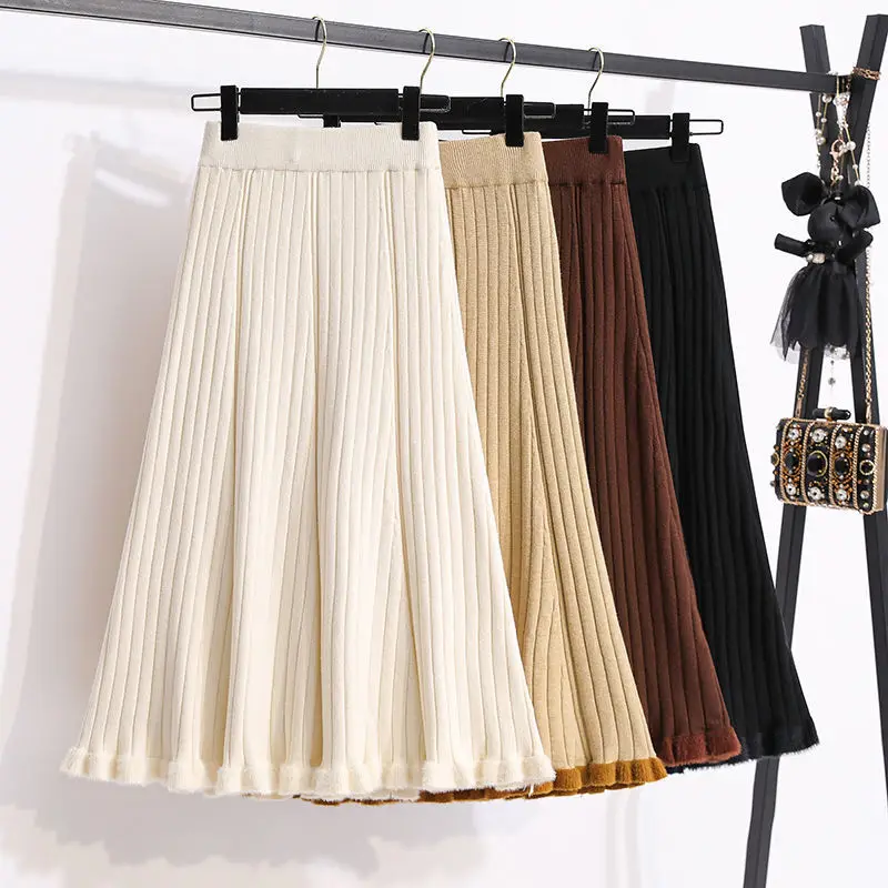 Autumn Winter 2023 Korean Style Knitted Skirt for Women Mid-length Women's Skirts Korea Fashion Clothing Womens Vintage Y2k Long
Autumn Winter 2023 Korean Style Knitted Skirt for Women Mid-length Women's Skirts Korea Fashion Clothing Womens Vintage Y2k Long