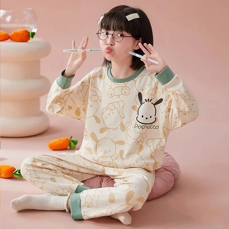 Sanrio Kuromi Children's Pajamas Loungewear Suit Princess Close To The Body Soft Long Sleeves Pure Cotton Cartoon Anime Figure
Sanrio Kuromi Children's Pajamas Loungewear Suit Princess Close To The Body Soft Long Sleeves Pure Cotton Cartoon Anime Figure