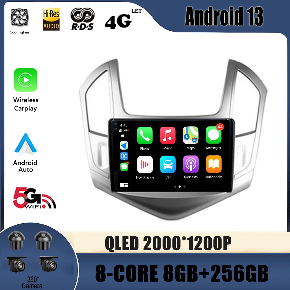 Android 13 For CHEVROLET CRUZE J300 J308 2012 - 2015 Car Radio Auto Multimedia Carplay Video Player GPS Navigation No 2Din DVD
Android 13 For CHEVROLET CRUZE J300 J308 2012 - 2015 Car Radio Auto Multimedia Carplay Video Player GPS Navigation No 2Din DVD