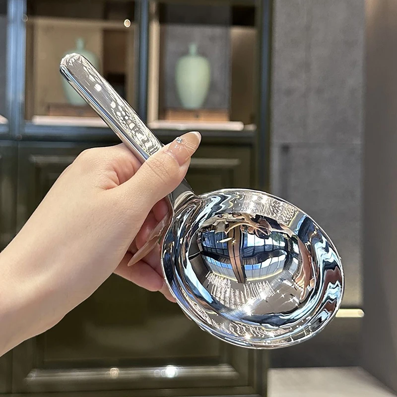 Kitchen Tableware 304 Stainless Steel Short Handle Large Round Spoon Big Head Soup Spoon Dividing Spoon Rice Noodle Spoon
Kitchen Tableware 304 Stainless Steel Short Handle Large Round Spoon Big Head Soup Spoon Dividing Spoon Rice Noodle Spoon