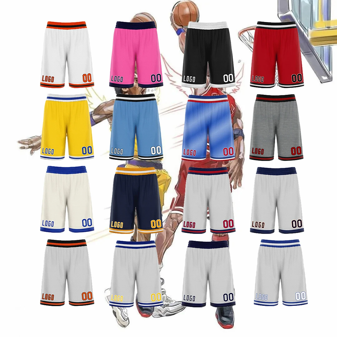 

Personality Custom Basketball Shorts Print Number Logo Sublimition Baseketball Pant Trainning Tracksuit Sportwear Game Clothes