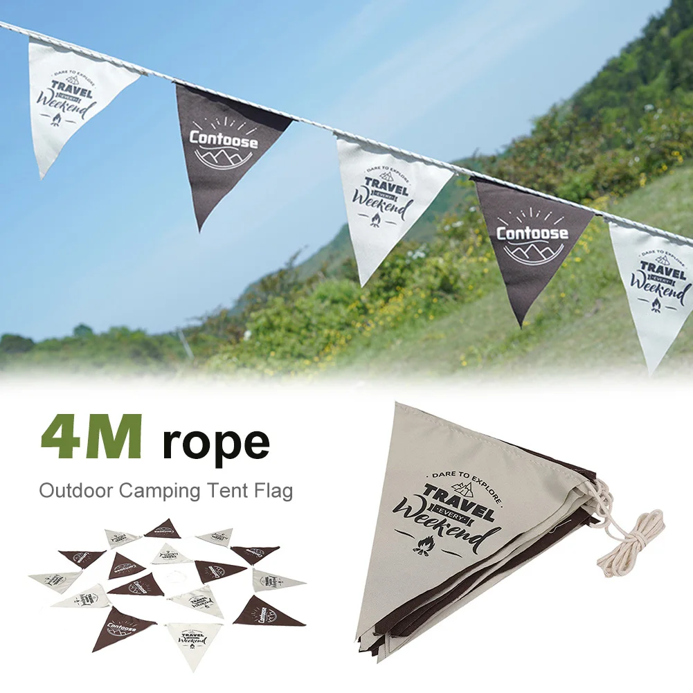 16pcs 4m Outdoor Camping Tent Flags Vintage Canve Pennants String Windproof Tent Pennant Banner Hanging Decoration for Tent Home
16pcs 4m Outdoor Camping Tent Flags Vintage Canve Pennants String Windproof Tent Pennant Banner Hanging Decoration for Tent Home