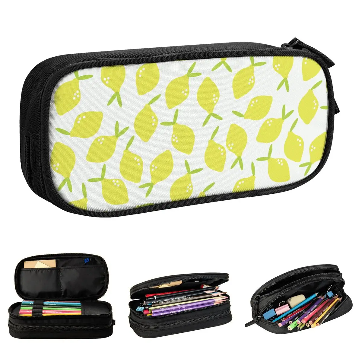 Lemon Flower Pencil Cases Fruit Pencil Box Pen Holder for Student Big Capacity Bag School Supplies Gifts Stationery 
Lemon Flower Pencil Cases Fruit Pencil Box Pen Holder for Student Big Capacity Bag School Supplies Gifts Stationery