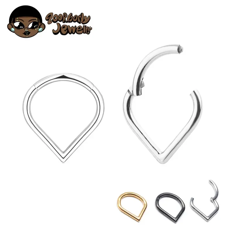 G23 Titanium Nose Piercing Hinge Classic Water Drop Teardrop Nose Ring Septum Ear Cartilage Tragus Earring Women Body Jewelry 
G23 Titanium Nose Piercing Hinge Classic Water Drop Teardrop Nose Ring Septum Ear Cartilage Tragus Earring Women Body Jewelry