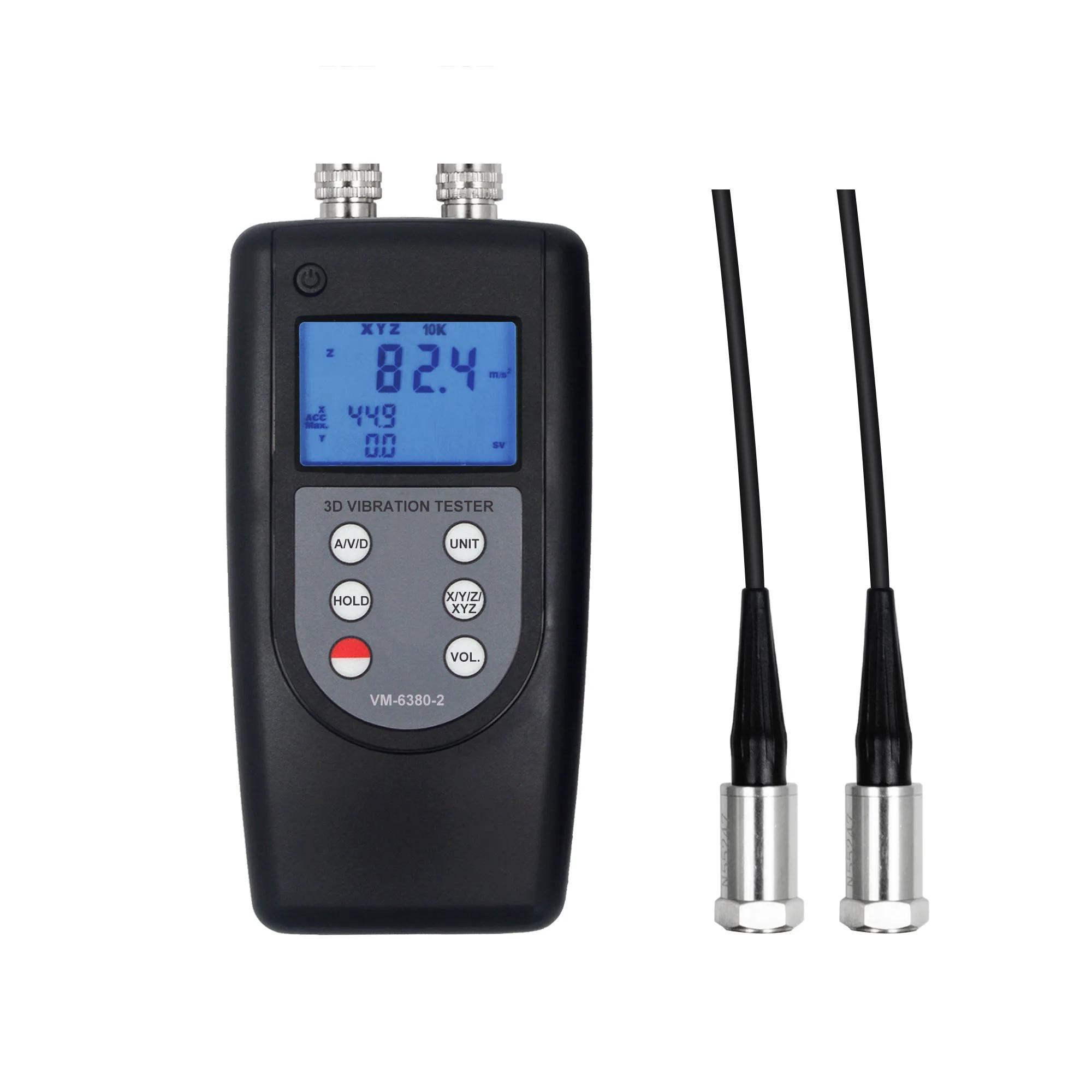 LANDTEK New 2 Channels Vibration Meter Vibrometros Vibration Measurement Device VM-6380-2
LANDTEK New 2 Channels Vibration Meter Vibrometros Vibration Measurement Device VM-6380-2