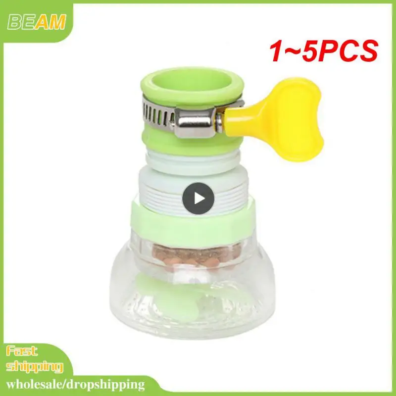 

1~5PCS Faucet Filter360° Rotating Telescopic Sprinkler Healthy Filter Faucet Kitchen Adjustable Anti-splash Faucet Expander