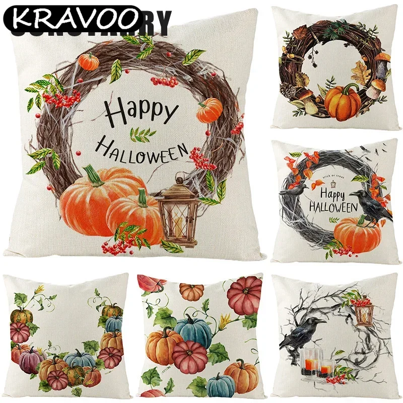 Halloween Pumpkin Skeleton Cushion Cover Linen Sofa Home Decoration Supplies Scary Horror Party Pumpkin Witch Ghost Pillow Case 
Halloween Pumpkin Skeleton Cushion Cover Linen Sofa Home Decoration Supplies Scary Horror Party Pumpkin Witch Ghost Pillow Case
