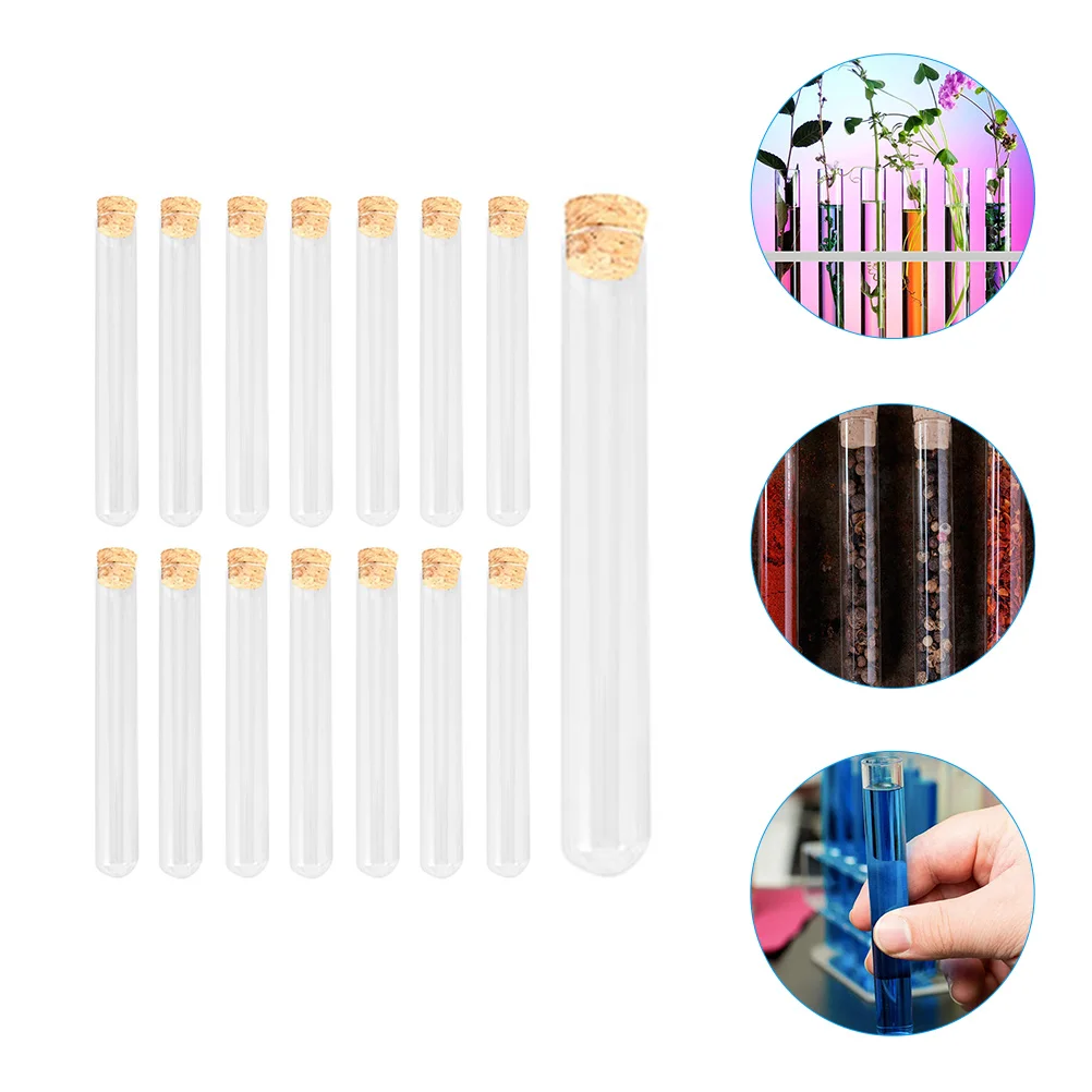 15 Pcs Test Tube Glass Tubes Scientific Experiments with Cover for Plants Wooden Propagation Science
15 Pcs Test Tube Glass Tubes Scientific Experiments with Cover for Plants Wooden Propagation Science