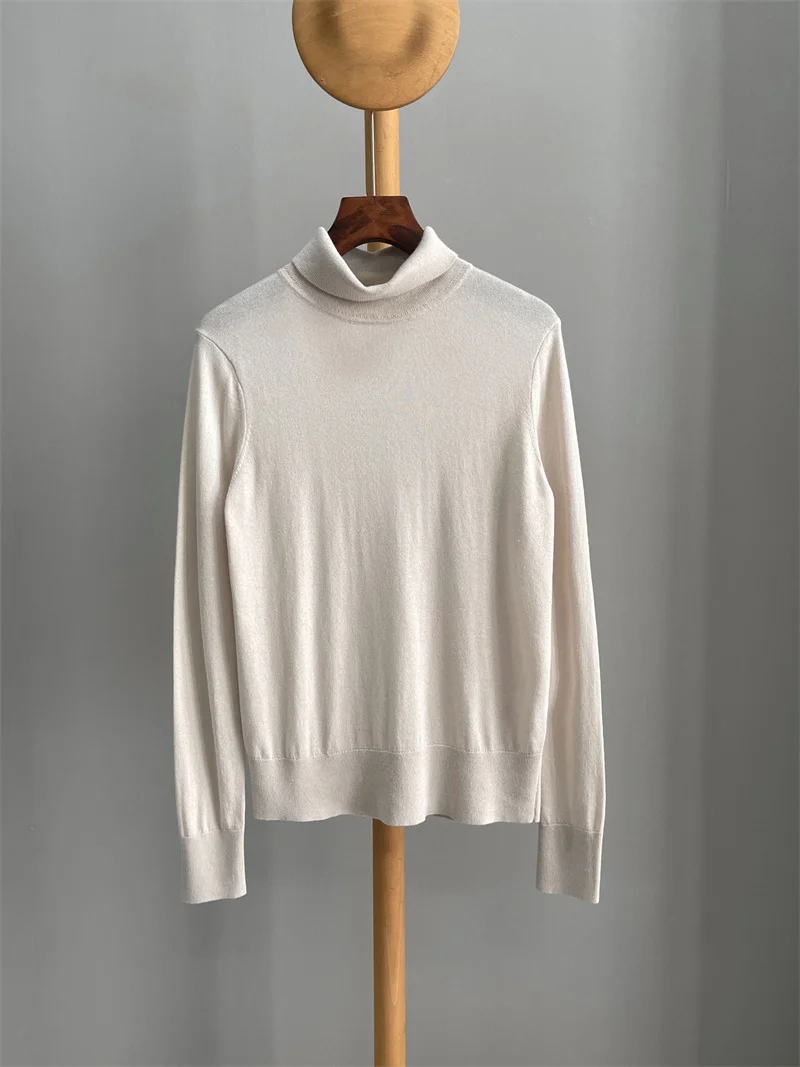 2022 Women Sweaters Autumn Winter High Quality Silk Wool Turtleneck Pullover Sweater
2022 Women Sweaters Autumn Winter High Quality Silk Wool Turtleneck Pullover Sweater