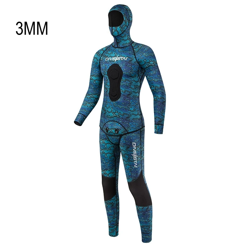 

3MM Neoprene Two Pieces Camo UnderWater Hunting Diving Suit Keep Warm Snorkeling Kayaking Spearfishing Swim Drifting WetSuit