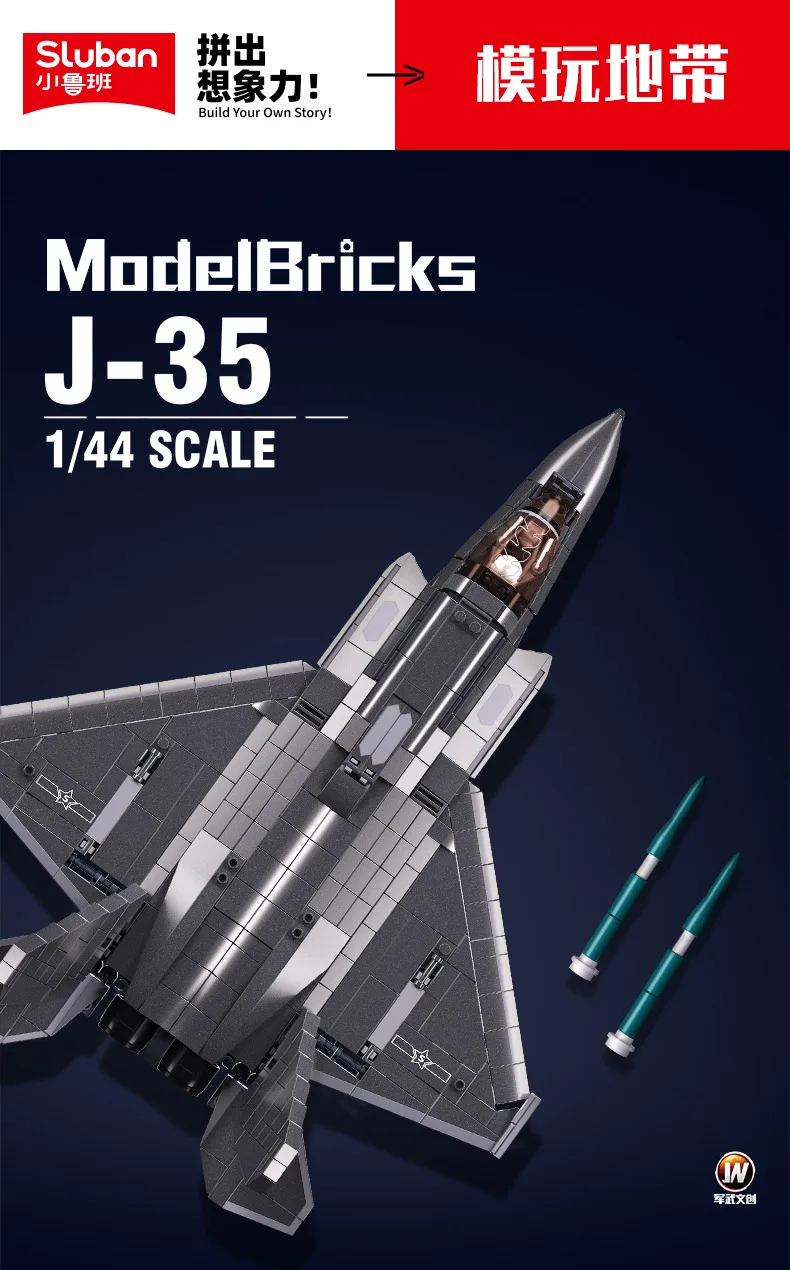Sluban Building Block Toys Military B1186 1/44 J35 Stealth Fighter 838PCS Bricks Compatible With Leading Brands Construction Kit Sluban Building Block Toys Military B1186 1/44 J35 Stealth Fighter 838PCS Bricks Compatible With Leading Brands Construction Kit