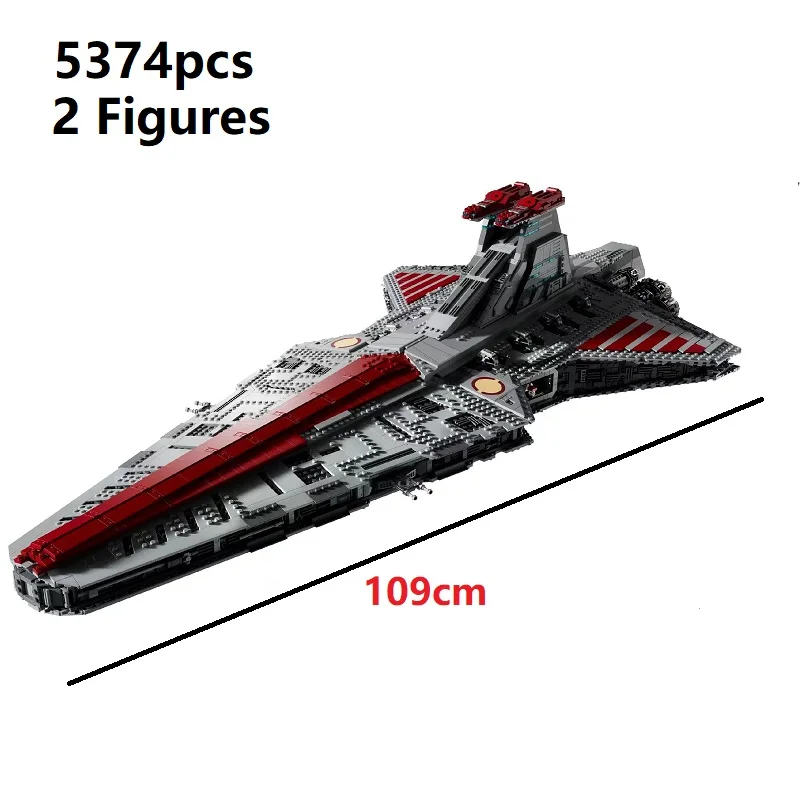 Moc 75367 Venator, класс, Республика, атаки, строительный блок, космические Игрушки для мальчиков, крейсерская модель 5374 шт.
Moc 75367 Venator, класс, Республика, атаки, строительный блок, космические Игрушки для мальчиков, крейсерская модель 5374 шт.