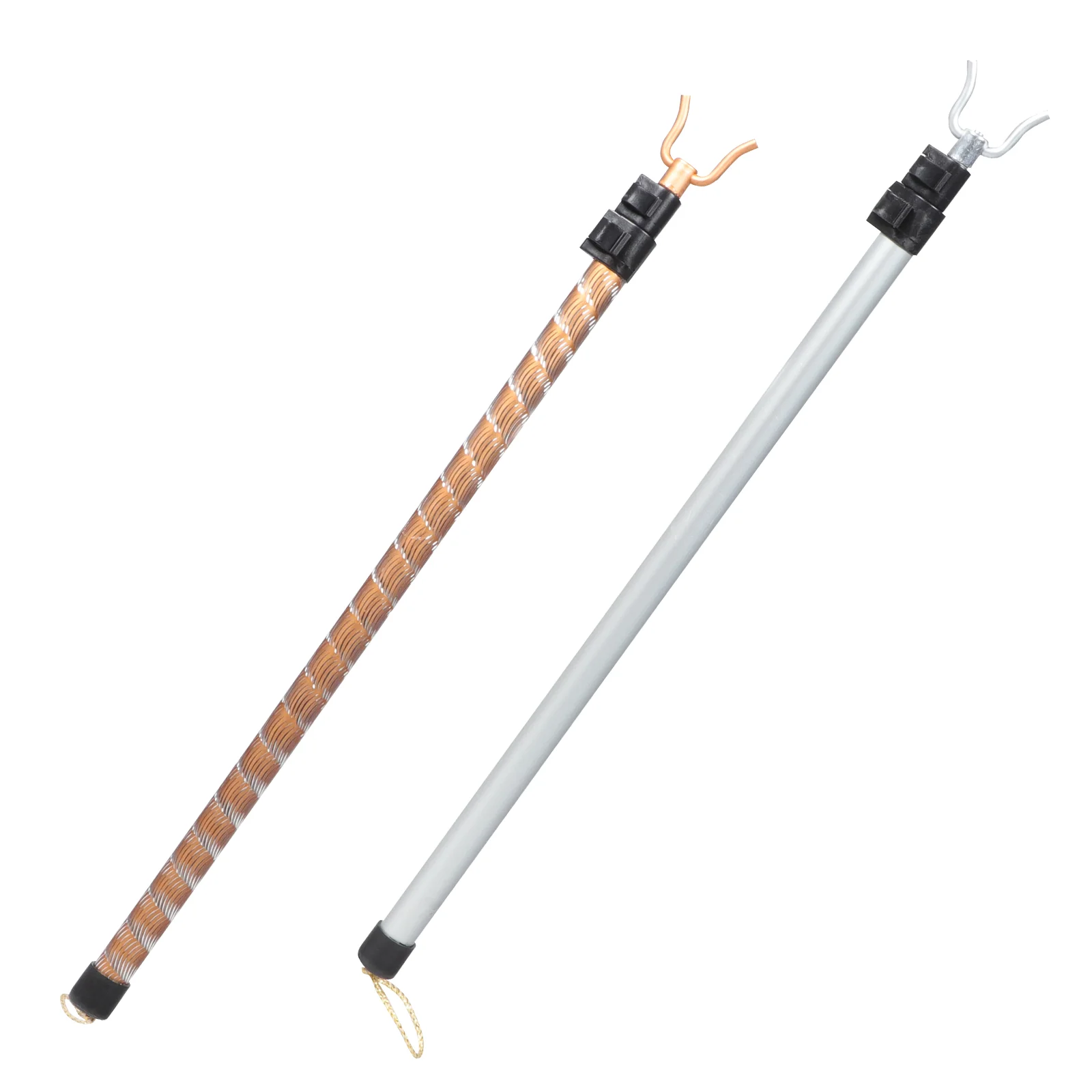 2 Pcs Telescoping Curtain Rod Pole Clothes Fork Hooks Tie Telescopic Reach Adjustable Clothesline Drying Toilet Paper Holder
2 Pcs Telescoping Curtain Rod Pole Clothes Fork Hooks Tie Telescopic Reach Adjustable Clothesline Drying Toilet Paper Holder
