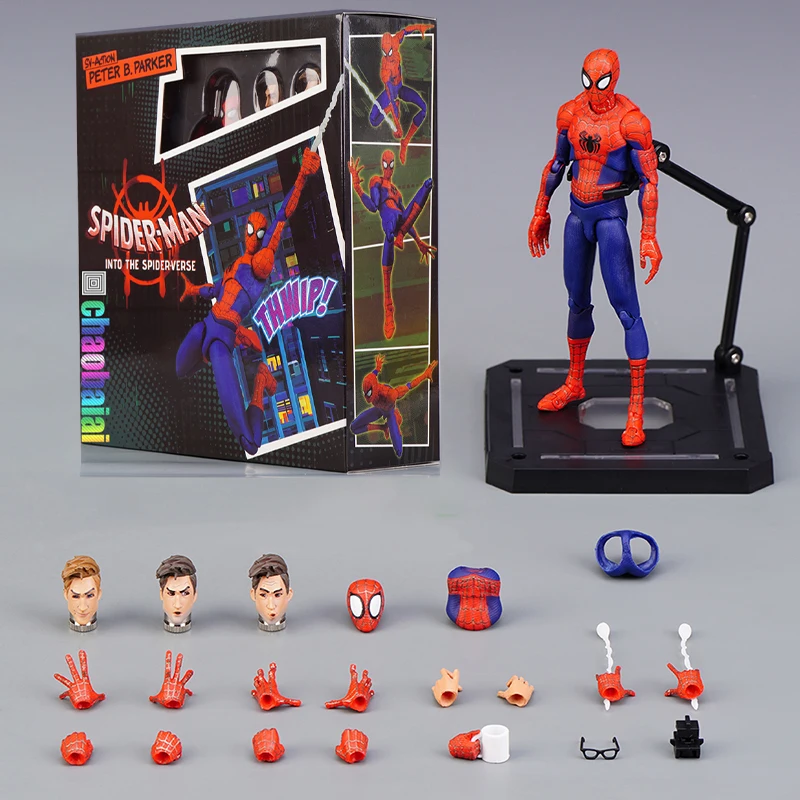 

New Marvel Legends Spiderman Figure Spider-Man Into The Spider-Verse Sv Peter B. Parker Sentinel Miles Action Figures Model Toys