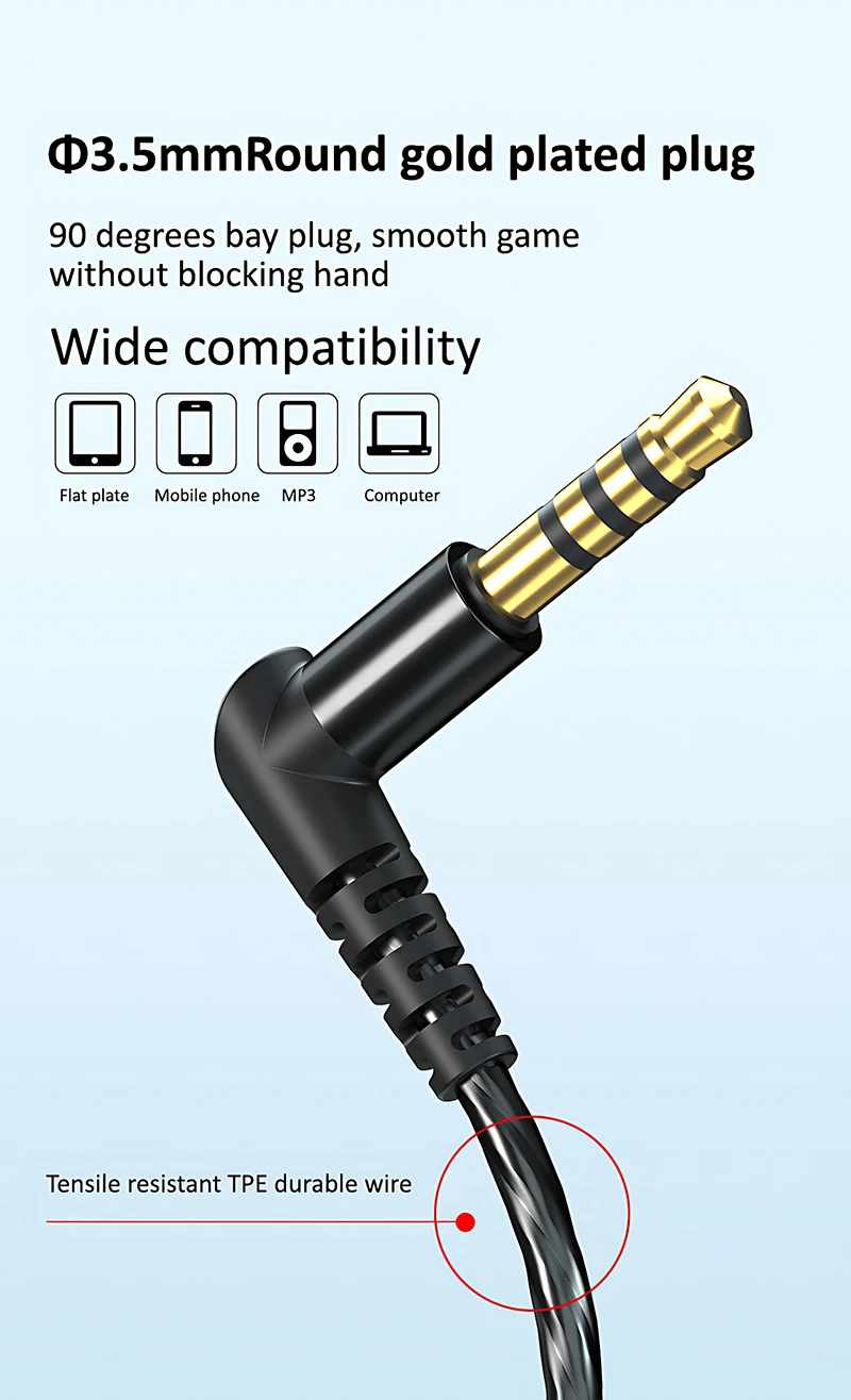 HIFI Wired Earphones 3.5MM AUX/Type C Jack 9D Surround With Mic In-Ear Transparent Music Headsets For Samsung Android For iPhone S3912952328034004b5c67111882c6fe5Z