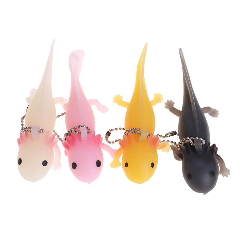 

1pc New Funny Keychain Antistress Squishy Fish Giant Salamande Stress Toy Squeeze Prank Joke Toys For Girls Gag Gifts Brinquedo