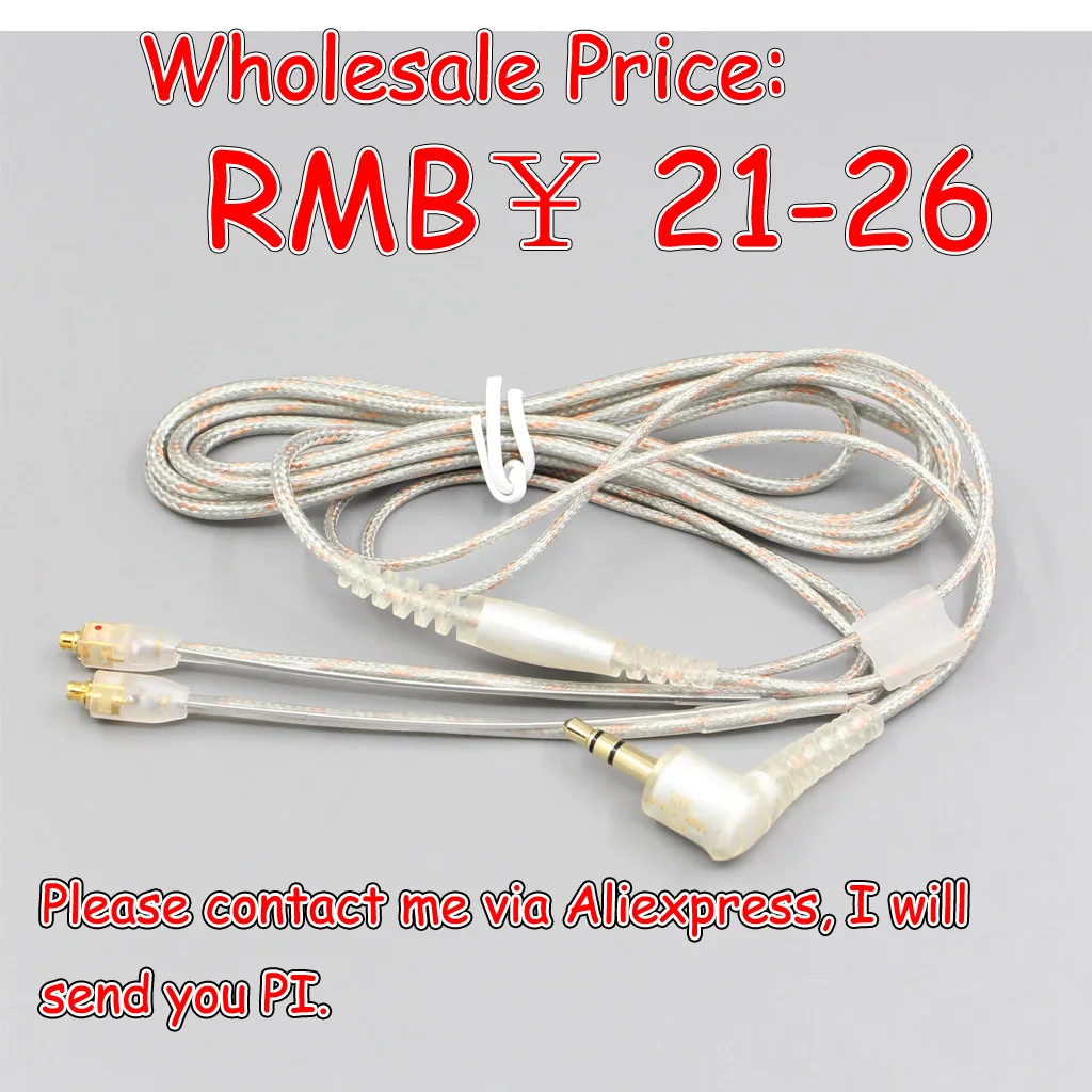 

LN006221 300pcs MMCX Cable For Original Shure SE215 SE315 SE425 SE535 SE846 Headphone Earphone