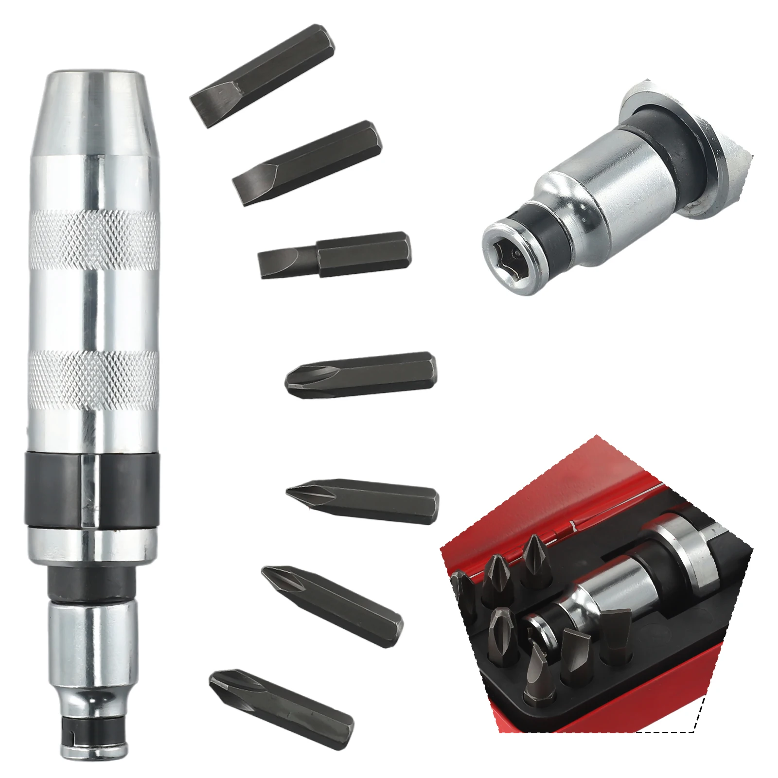 Exquisite High Quality Practical Brand New Screwdriver Handle Screwdriver Bit Chisel Bits Screw Extractor Remover
Exquisite High Quality Practical Brand New Screwdriver Handle Screwdriver Bit Chisel Bits Screw Extractor Remover
