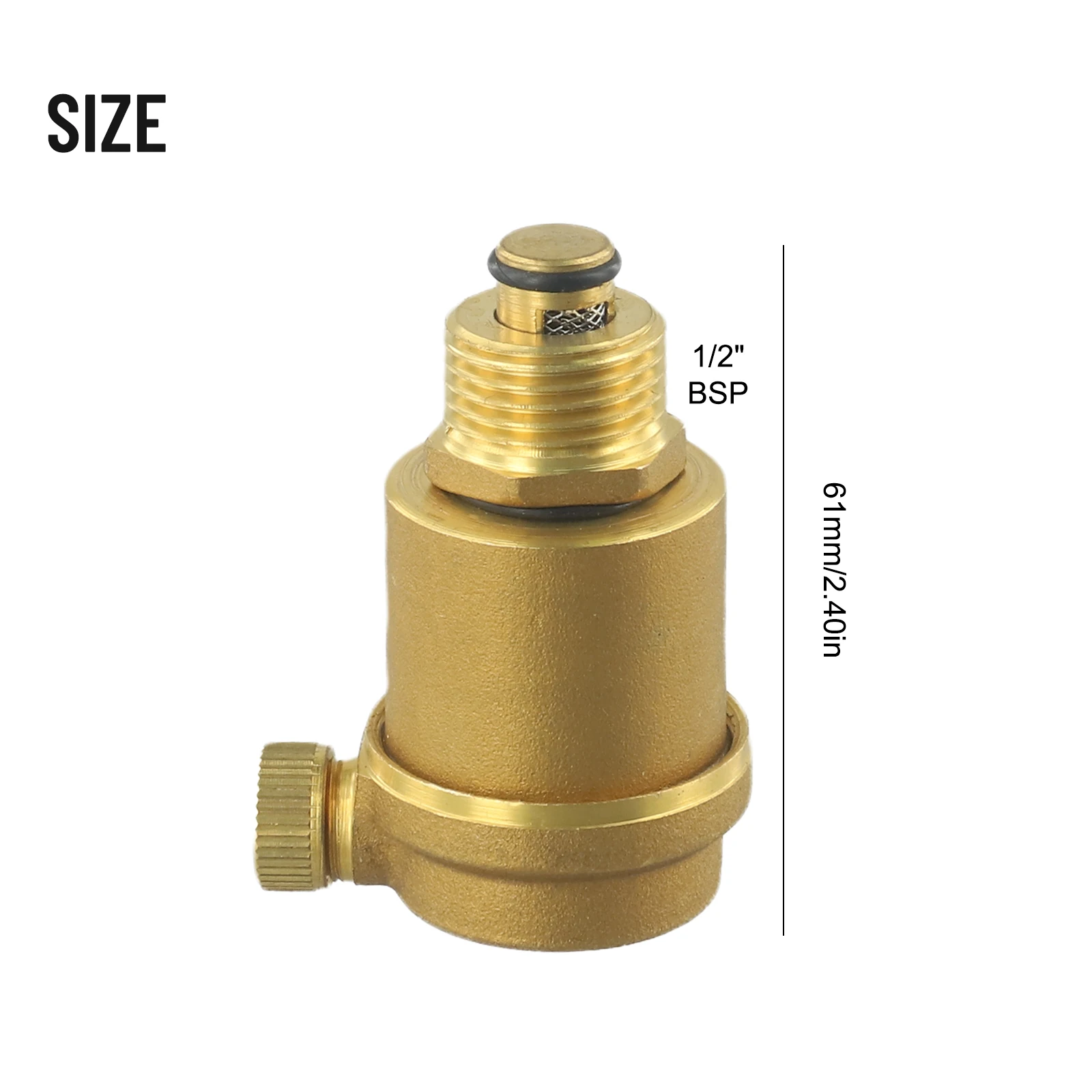 Repair Tools Home Renovation Bleed Valve Pressure Release 61mm Air Vent Automatic Brass Fittings Gold Water Heater
Repair Tools Home Renovation Bleed Valve Pressure Release 61mm Air Vent Automatic Brass Fittings Gold Water Heater