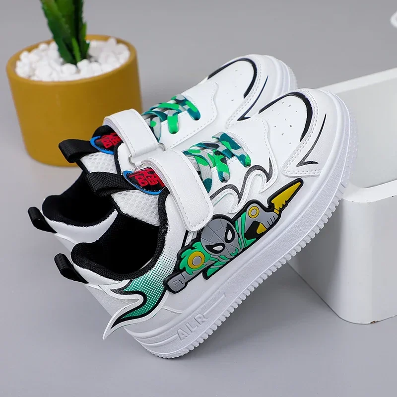 أحذية رياضية للبنات 2023 أحذية رياضية كاجوال جلدية جديدة للأطفال أحذية رياضية متوسطة وكبيرة على شكل سبايدر مان للأولاد أحذية رياضية للبنات 2023 أحذية رياضية كاجوال جلدية جديدة للأطفال أحذية رياضية متوسطة وكبيرة على شكل سبايدر مان للأولاد