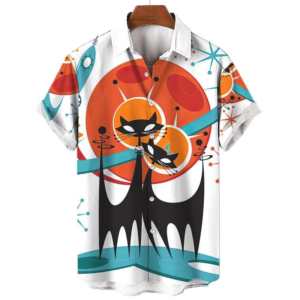 Men'S Shirts Cartoon Cat Hawaiian Short Sleeve T-Shirt 3d Printi Animal Print Daily Street Fashion Oversized Tops Tshirt Shirts
Men'S Shirts Cartoon Cat Hawaiian Short Sleeve T-Shirt 3d Printi Animal Print Daily Street Fashion Oversized Tops Tshirt Shirts
