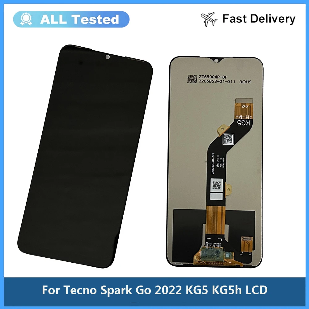 

Tested 6.52" For Tecno Spark Go 2022 KG5 KG5h LCD Display Touch Screen Digitizer Assembly For Tecno Spark Go 2022 LCD Sensor