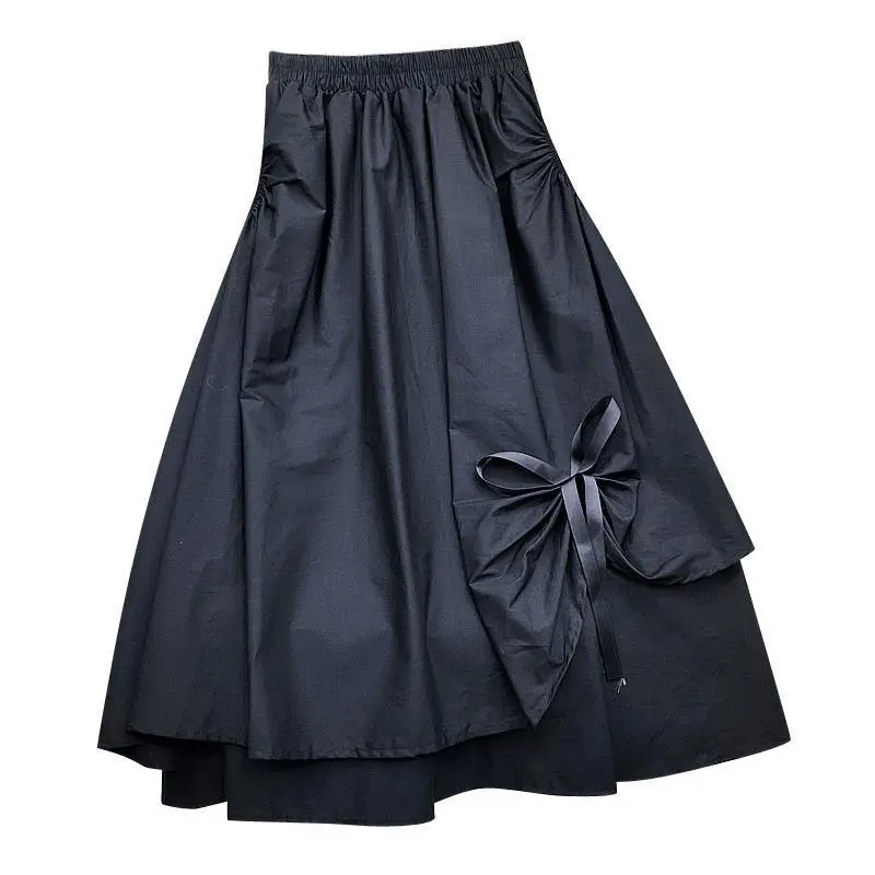 Summer Casual Simplicity Women Skirt Harajuku Solid Color Bow Tie Female Shortskirt Irregular Elastic Waist A-line Lady Skirts
Summer Casual Simplicity Women Skirt Harajuku Solid Color Bow Tie Female Shortskirt Irregular Elastic Waist A-line Lady Skirts