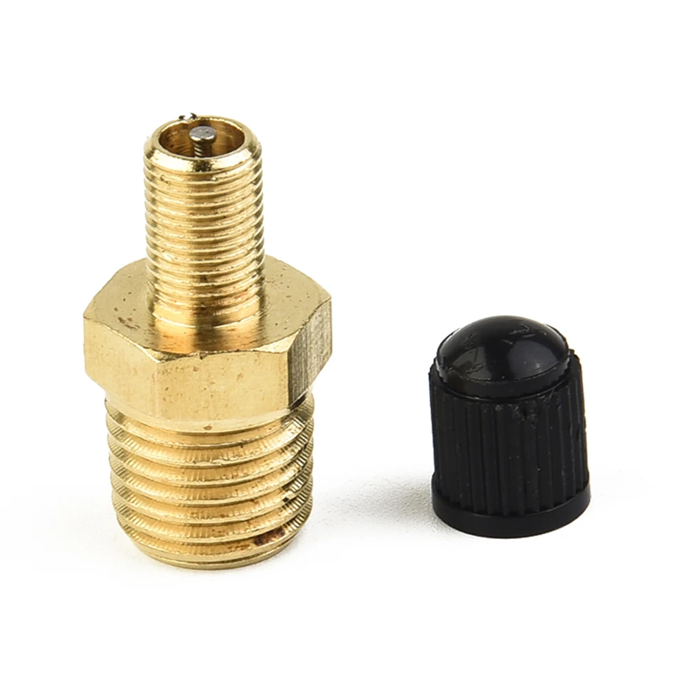 High-Quality 14 Inch NPT Solid Brass Air Compressor Tank Fill Valve - Nickel With An Installed Core And A Black Plastic Cap.
High-Quality 14 Inch NPT Solid Brass Air Compressor Tank Fill Valve - Nickel With An Installed Core And A Black Plastic Cap.