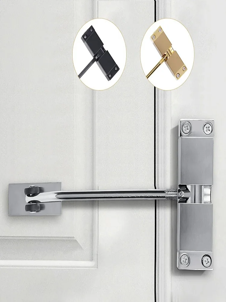 

Home door closers with a load capacity of 30-50 kg Aluminium automatic door closers Simple automatic rebound door closers