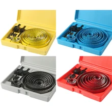 19-127mm 5-13pcs Hole Saw Cutting Set Hole opener Kit Drilling Tool Wood Metal Cutter Mandrels Saws Core Drill Bits Woodworking
19-127mm 5-13pcs Hole Saw Cutting Set Hole opener Kit Drilling Tool Wood Metal Cutter Mandrels Saws Core Drill Bits Woodworking