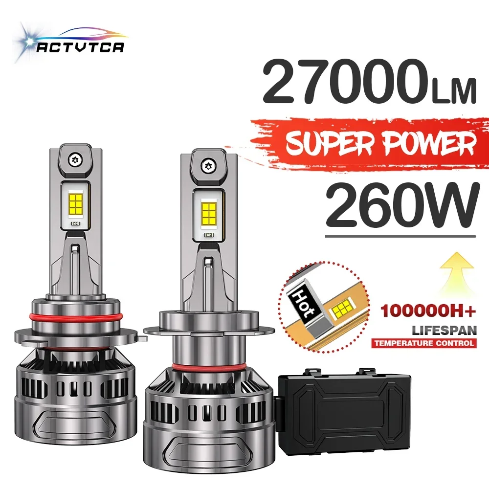 ACTVTCA 260+W H7 LED Car Headlight H4 H11 Bulb 9012 H1 H8 H9 9005 9006 HB3 HB4 Hir2 LED Auto Lamp 6000K12V 24V
ACTVTCA 260+W H7 LED Car Headlight H4 H11 Bulb 9012 H1 H8 H9 9005 9006 HB3 HB4 Hir2 LED Auto Lamp 6000K12V 24V