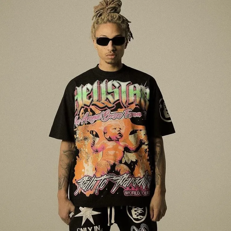 23SS Top Quality Black Hellstar Studios Angle Tee T Shirt Men Women Top Short Sleeve T-shirt Streetwear
23SS Top Quality Black Hellstar Studios Angle Tee T Shirt Men Women Top Short Sleeve T-shirt Streetwear