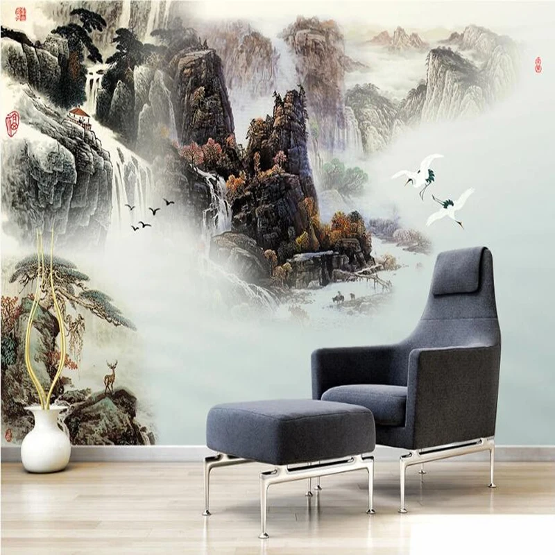 Custom Photo Wallpaper 3D Chinese Style Landscape Nature Scenery Mural Living Room TV Sofa Study Home Decor Papel De Parede Sala
Custom Photo Wallpaper 3D Chinese Style Landscape Nature Scenery Mural Living Room TV Sofa Study Home Decor Papel De Parede Sala
