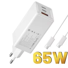 Transpeed GaN 65W Fast Charger 65W USB-C Quick Charge Type-C Wall Fast USB Charger EU US plug For iPhone QC3.0 PD3.0 5V 2A/4.5A Transpeed GaN 65W Fast Charger 65W USB-C Quick Charge Type-C Wall Fast USB Charger EU US plug For iPhone QC3.0 PD3.0 5V 2A/4.5A