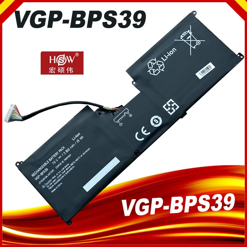 Аккумулятор VGP-BPS39 для планшета Sony VAIO SVT11213CXB SVT11215CGB/W SVT1121B4E SVT11224E SVT1122C5E SVT112A2WL Tap 11 7,5 в 29WH
Аккумулятор VGP-BPS39 для планшета Sony VAIO SVT11213CXB SVT11215CGB/W SVT1121B4E SVT11224E SVT1122C5E SVT112A2WL Tap 11 7,5 в 29WH