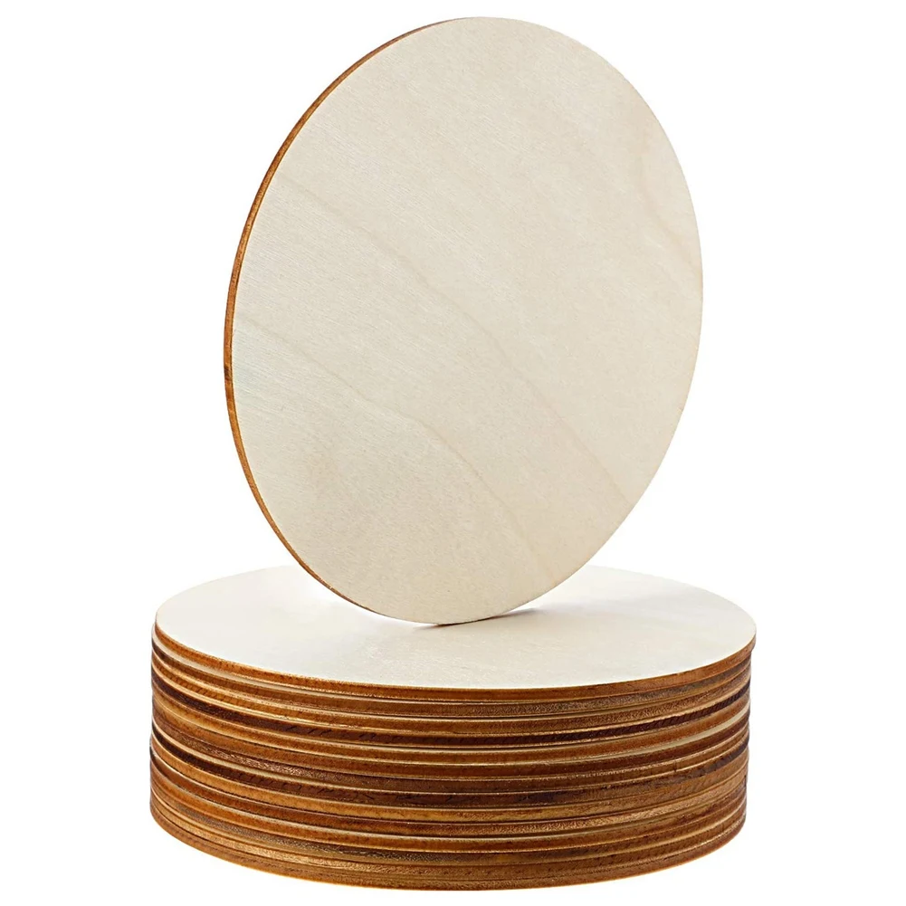 5 Inch Unfinished Wood Circle Round Wood Pieces Blank Round Ornaments Wooden Cutouts for DIY Craft Project, Decoration
5 Inch Unfinished Wood Circle Round Wood Pieces Blank Round Ornaments Wooden Cutouts for DIY Craft Project, Decoration