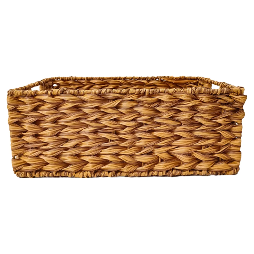 Woven Storage Basket Shelves Laundry Baskets Toy Natural Wicker Hyacinth Storage Basket Handle Desktop Holder
Woven Storage Basket Shelves Laundry Baskets Toy Natural Wicker Hyacinth Storage Basket Handle Desktop Holder