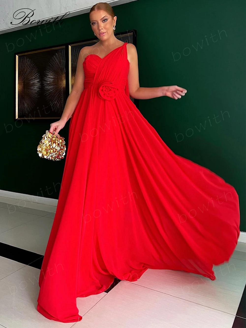 Bowith Elegant Chiffon Dresses for Women One Shoulder Party Dresses Women Evening Gown Dress for Prom robe de soirée
Bowith Elegant Chiffon Dresses for Women One Shoulder Party Dresses Women Evening Gown Dress for Prom robe de soirée