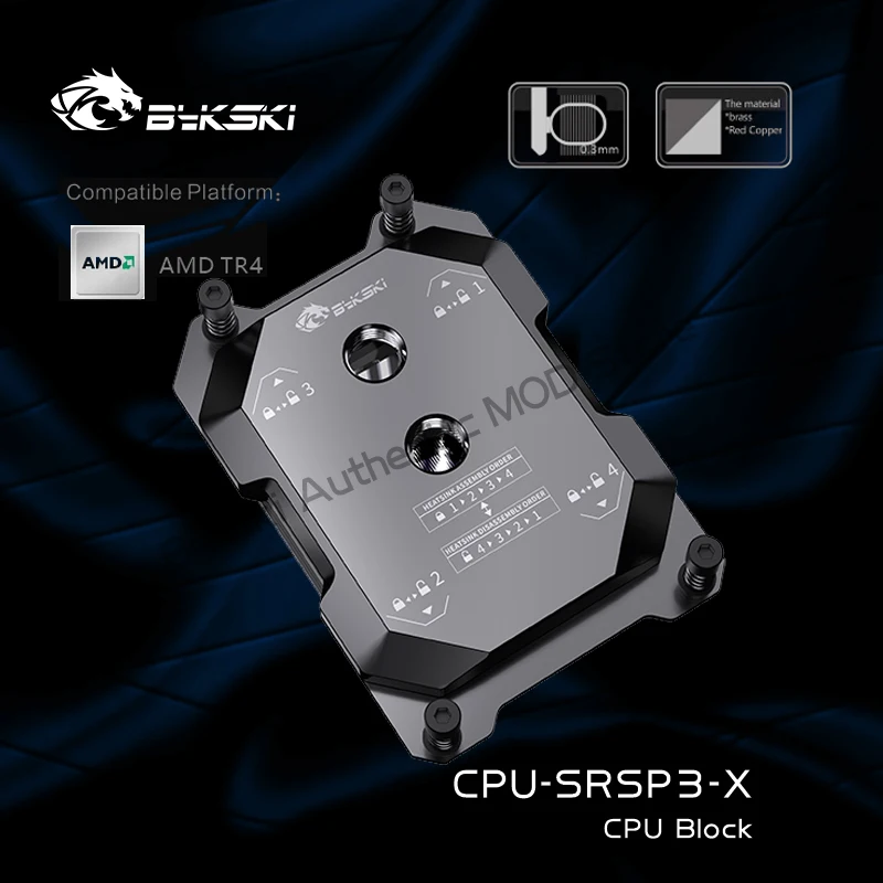 

Bykski CPU-SRSP3-X AMD TR4 CPU Watercooler Pro Full Metal Covered Server AI Cloud Computing Liquid Cooling