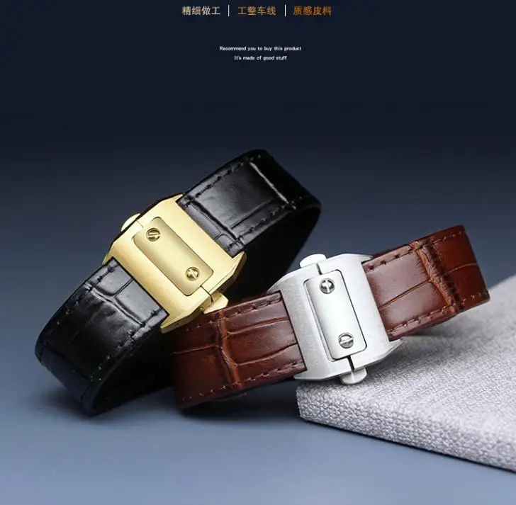 High-end Watch Accessories Band FOR Cartier Santos100 Series Wrist Strap PU Leather Bracelet Double Safety Buckle Belet 20mm
High-end Watch Accessories Band FOR Cartier Santos100 Series Wrist Strap PU Leather Bracelet Double Safety Buckle Belet 20mm