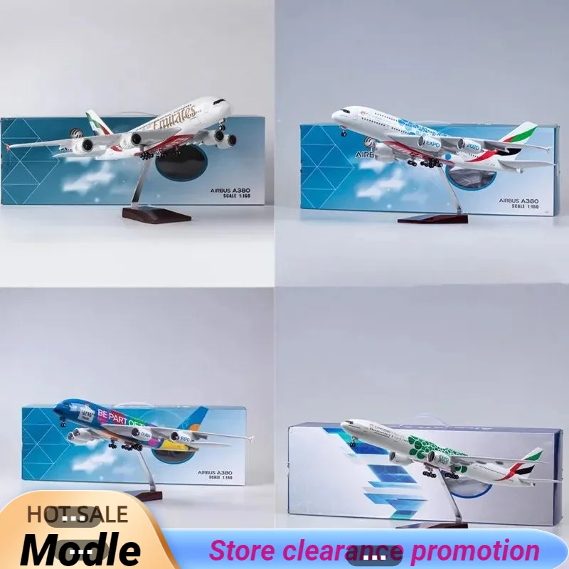 

1:160 Scale Model Emirates Expo 2020/2022 DUBAIAUE Airlines Airbus A380/B777 Diecast Resin Airplane Collection Display Toys Gift